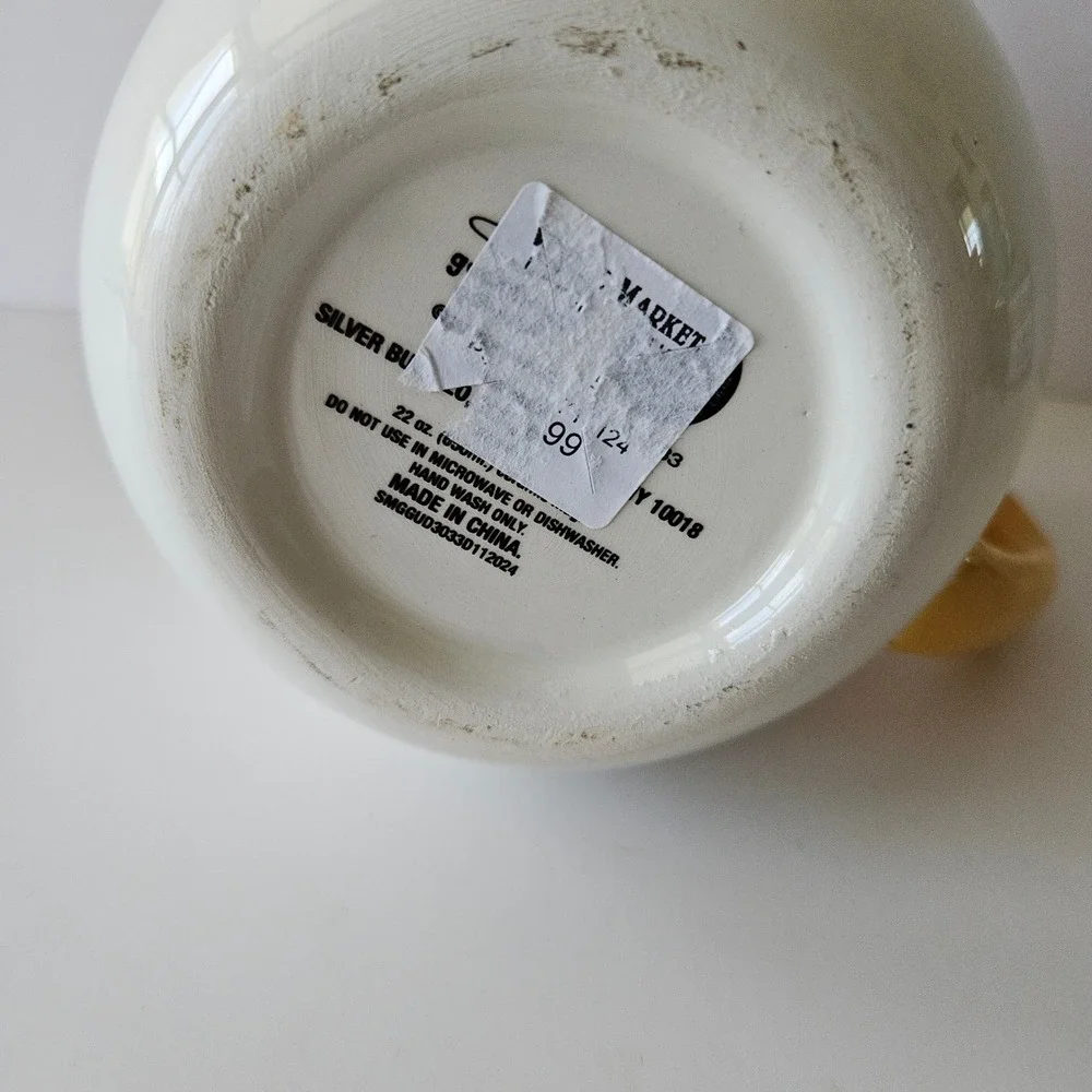 NEW Sanrio‎ Gudetama Lazy Egg Mug Cup 20oz Sculpted Silver Buffalo World Market